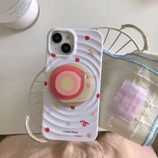 High end Swinging Rotating Snail Phone Case, Suitable for iPhone 16 Pro Max 15 14 13 12 11 Phone Case Anti scratch and Anti drop