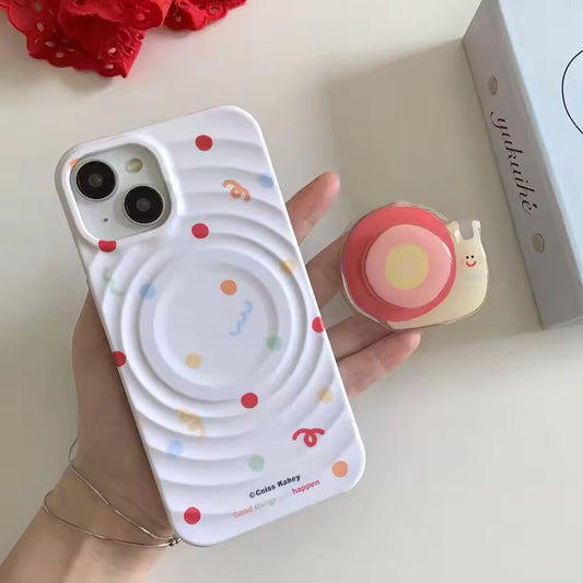 High end Swinging Rotating Snail Phone Case, Suitable for iPhone 16 Pro Max 15 14 13 12 11 Phone Case Anti scratch and Anti drop