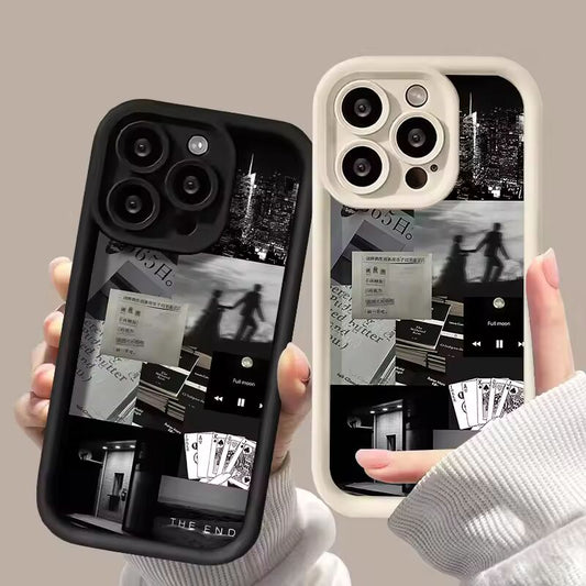 Personality Liquid Silicone Phone Case For iPhone 13 Case iPhone 15 11 14 12 16 Pro Max XR XS X 7 8 Plus SE Shockproof Cover